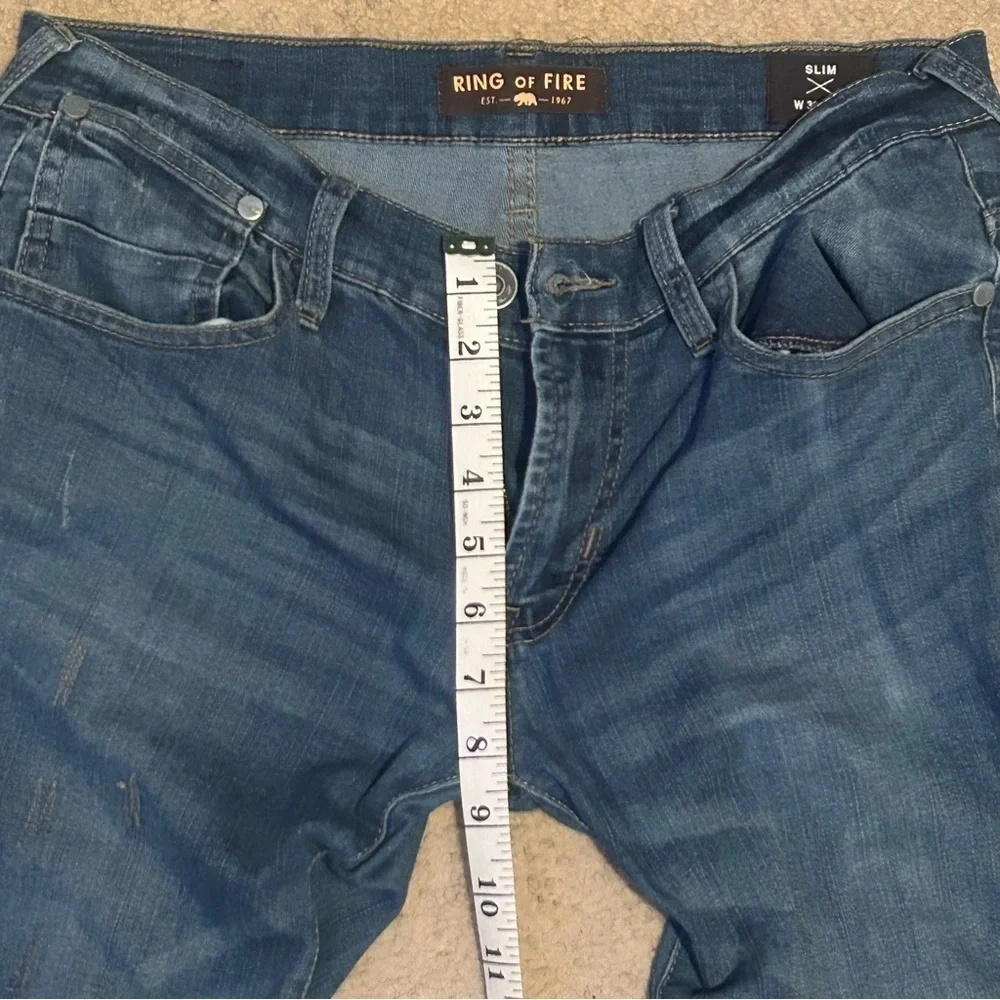 Women’s Ring of Fire Blue Skinny Jeans Fit Slim W 30 L 30 - Picture 7 of 8